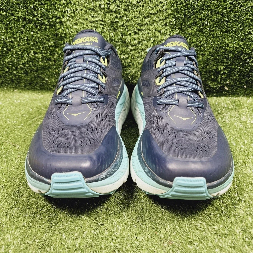 Hoka‎ One One Stinson ATR 6 Navy Blue Athletic Trail Running Sneakers Womens 10